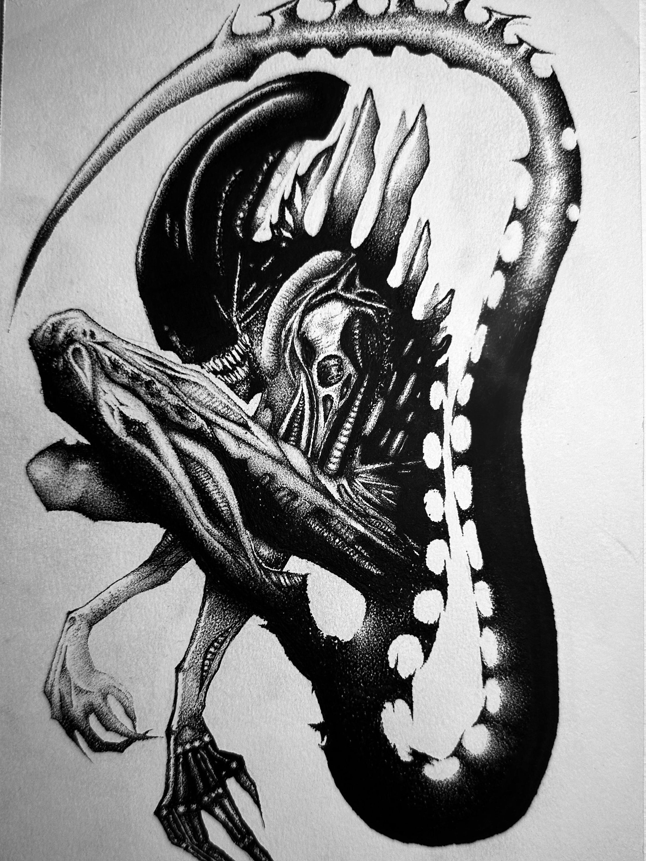 **DISCOUNTED** "ALIEN" 5X7 CANVAS PRINT