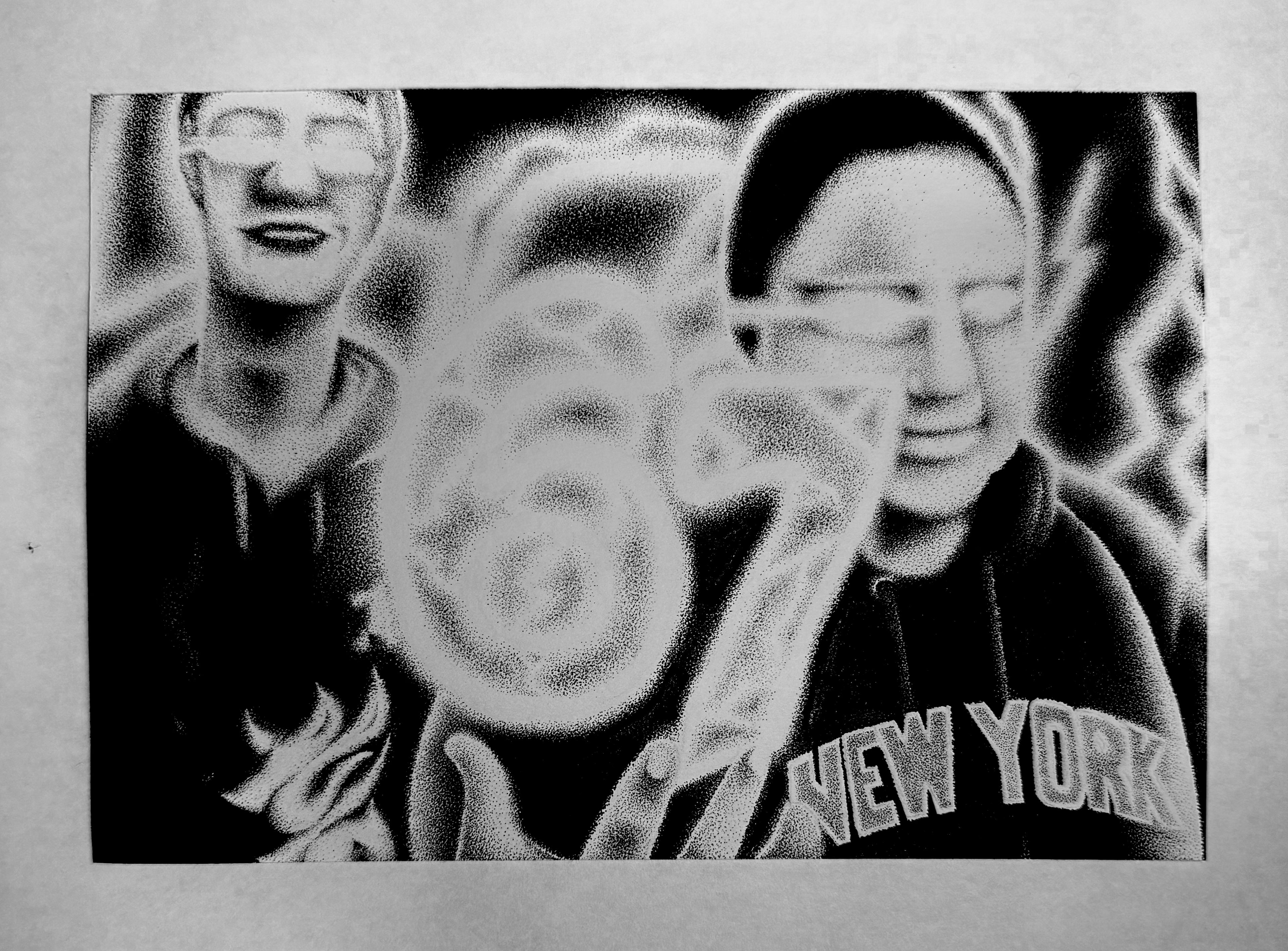 “67” 5x8 INK ON PAPER
