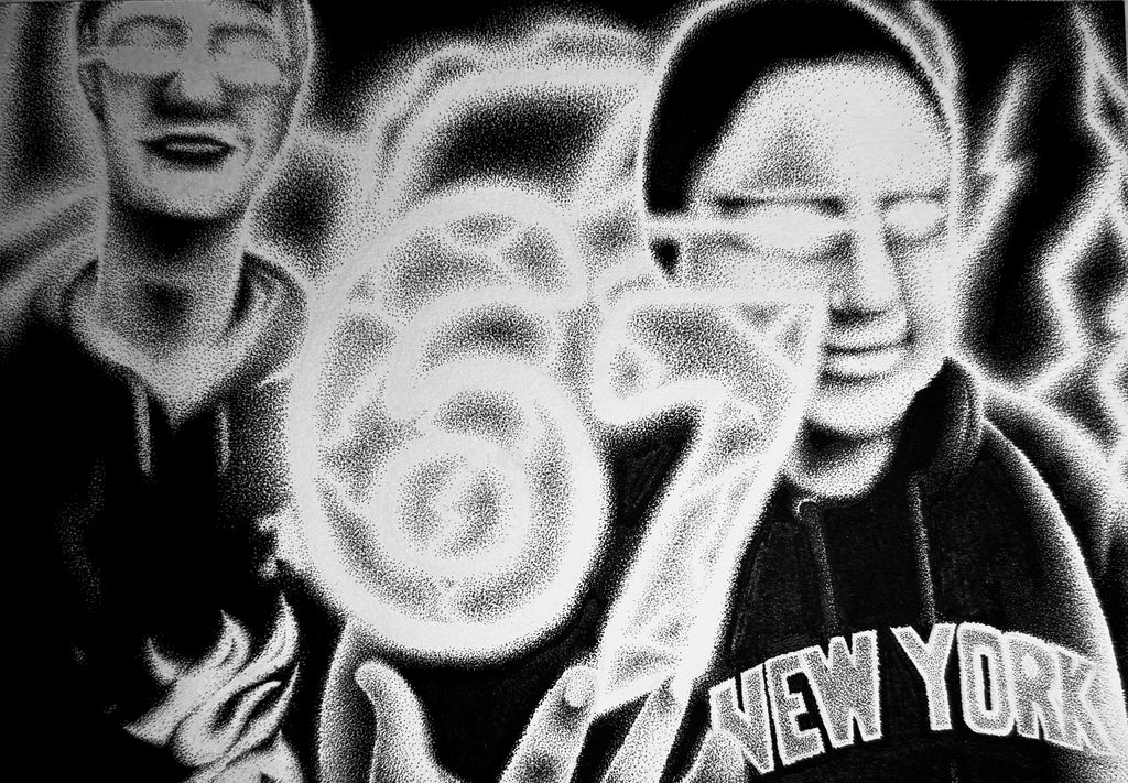 “67” 5x8 INK ON PAPER