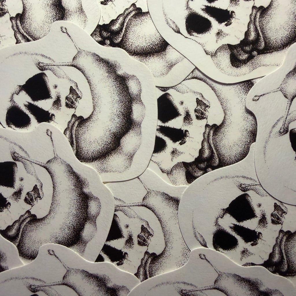SNAIL STICKER 3X2.5 INCH